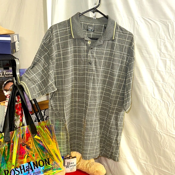 Haggar Other - Haggar Cool 18 Men's Polo Shirt in Gray Check